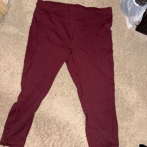 lululemon Burgundy Leggings
